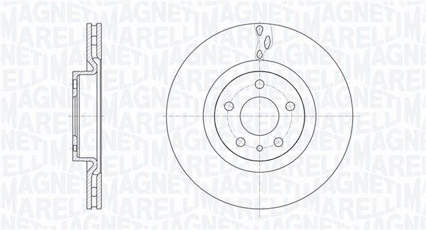 MAGNETI MARELLI Тормозной диск 361302040630